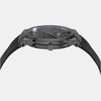 Ferragamo Men Round Black watch