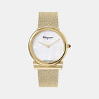 Ferragamo Round White Analog watch