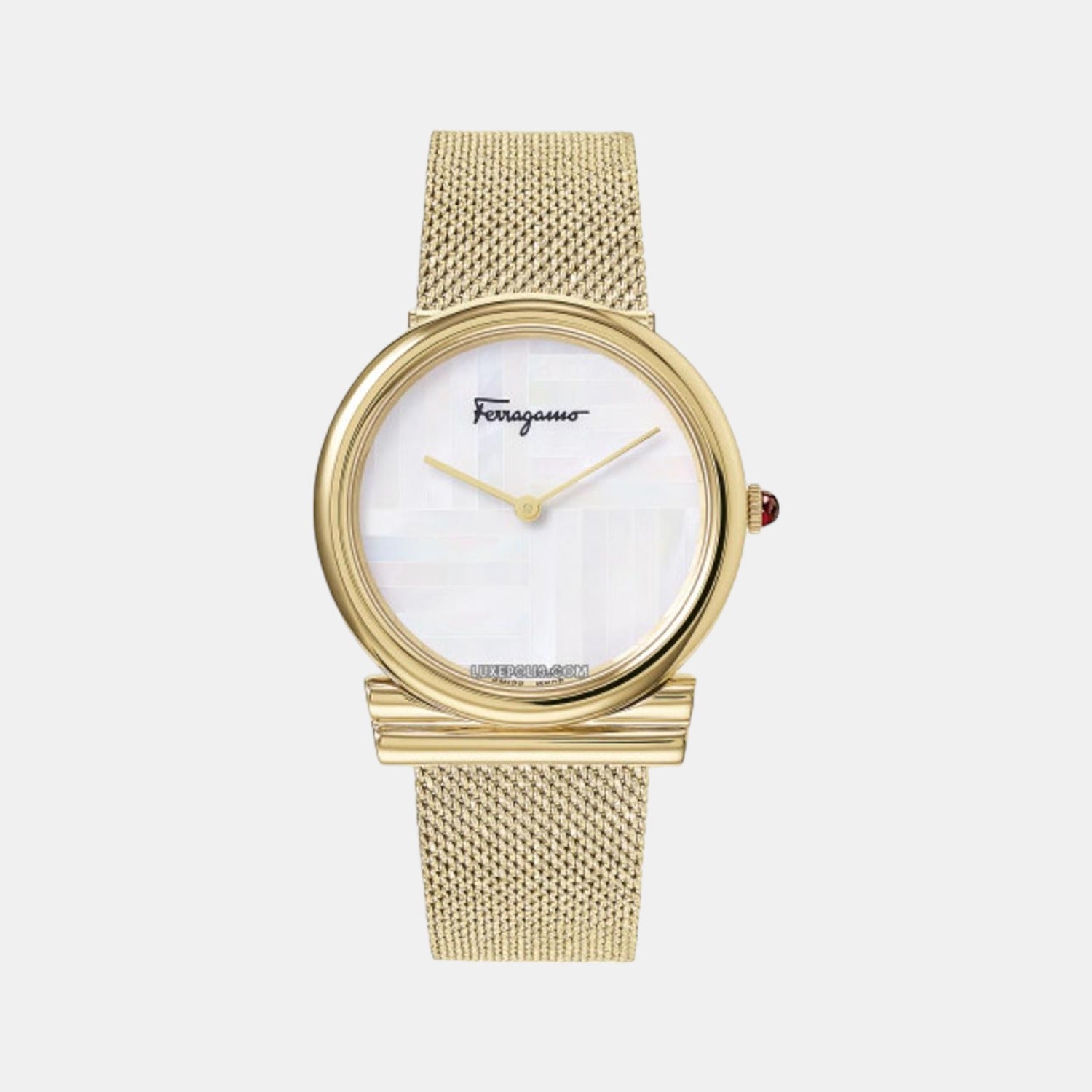 Ferragamo Round White Analog watch