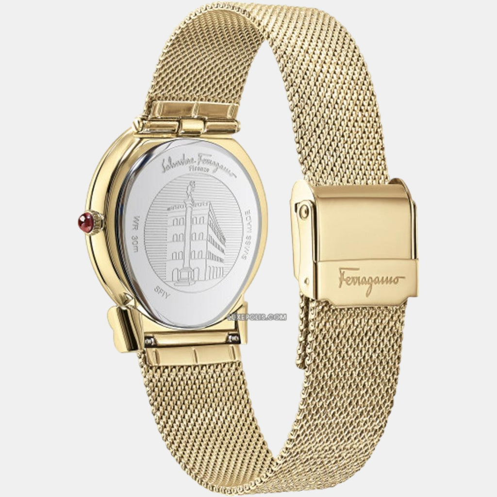 Ferragamo Women Round White watch