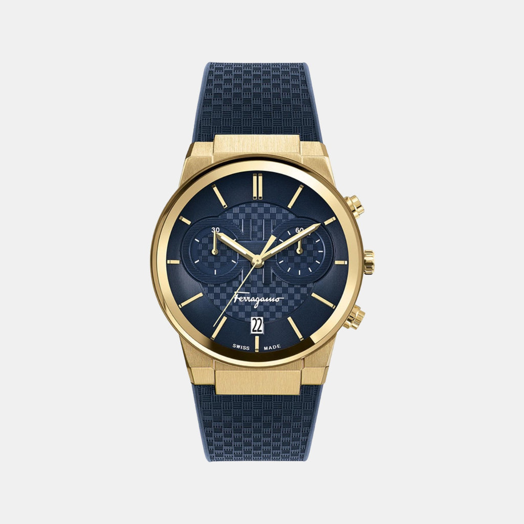 Ferragamo Round Blue Chronograph watch