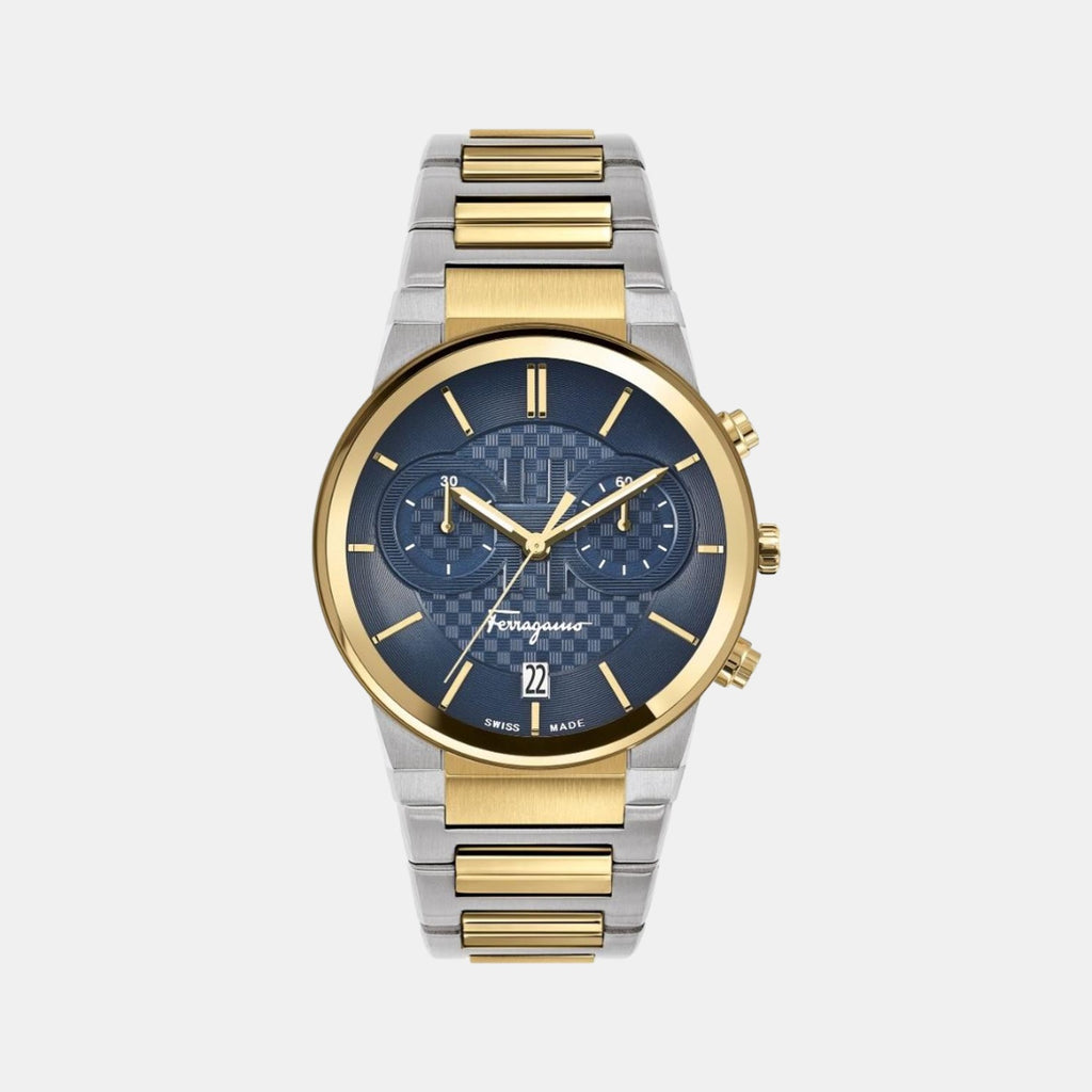 Ferragamo Round Blue Chronograph watch