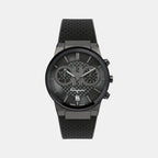 Ferragamo Round Black Chronograph watch