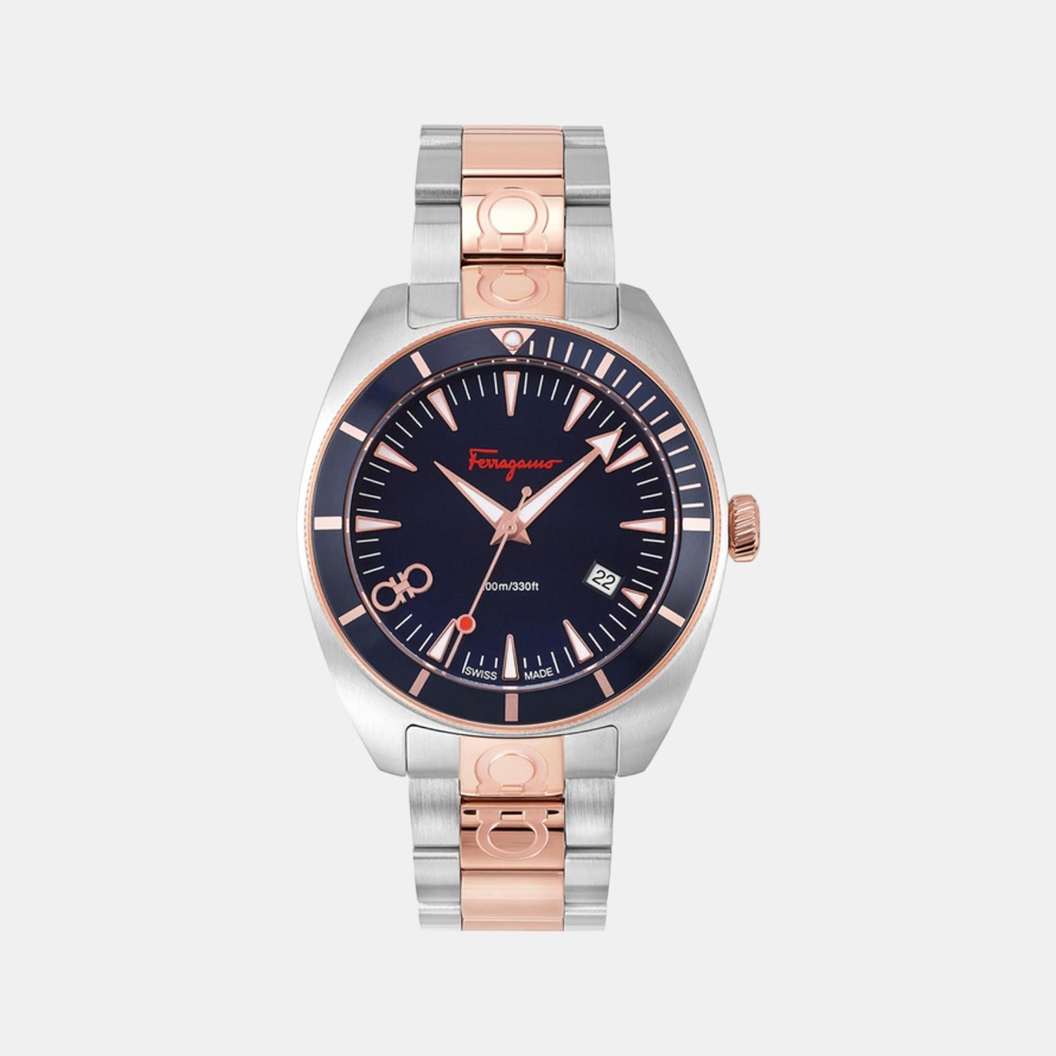 Ferragamo Round Blue Analog watch