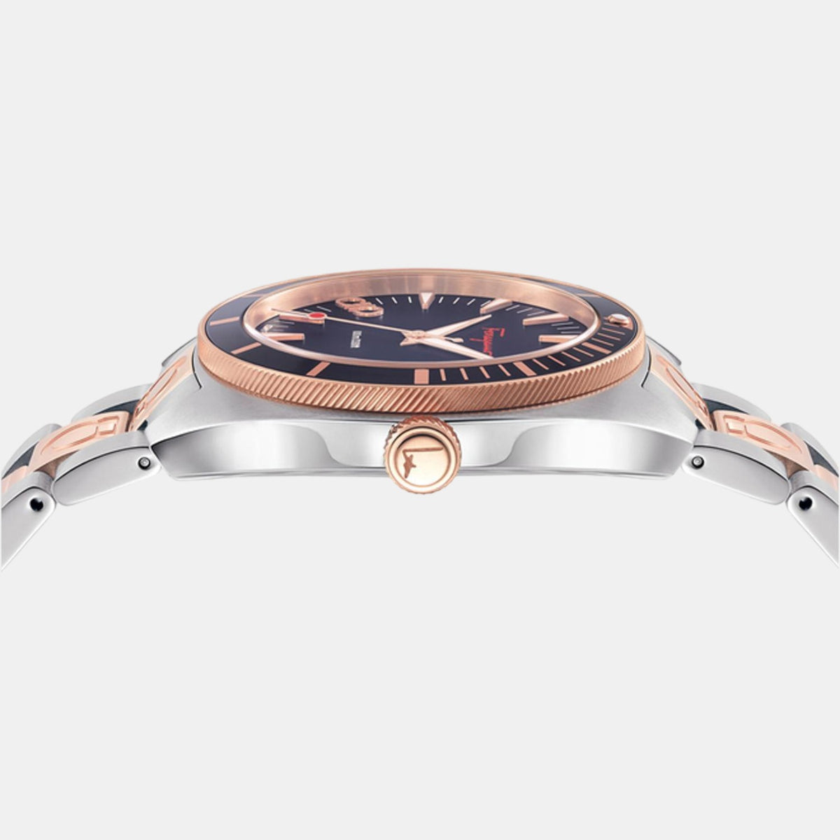 Ferragamo Men Round Blue watch