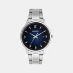 Seiko Round Blue Analog watch