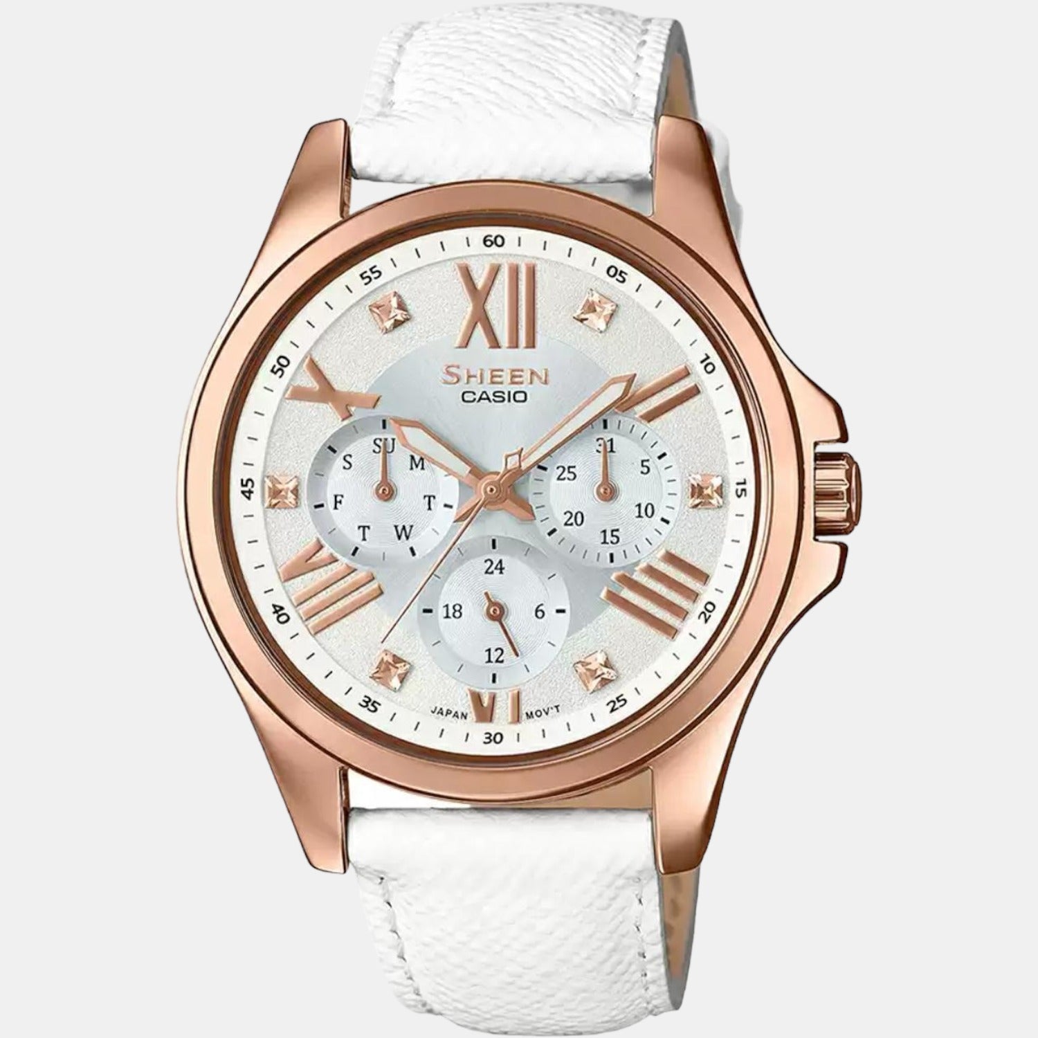 Sheen Female Chronograph Leather Watch SH193