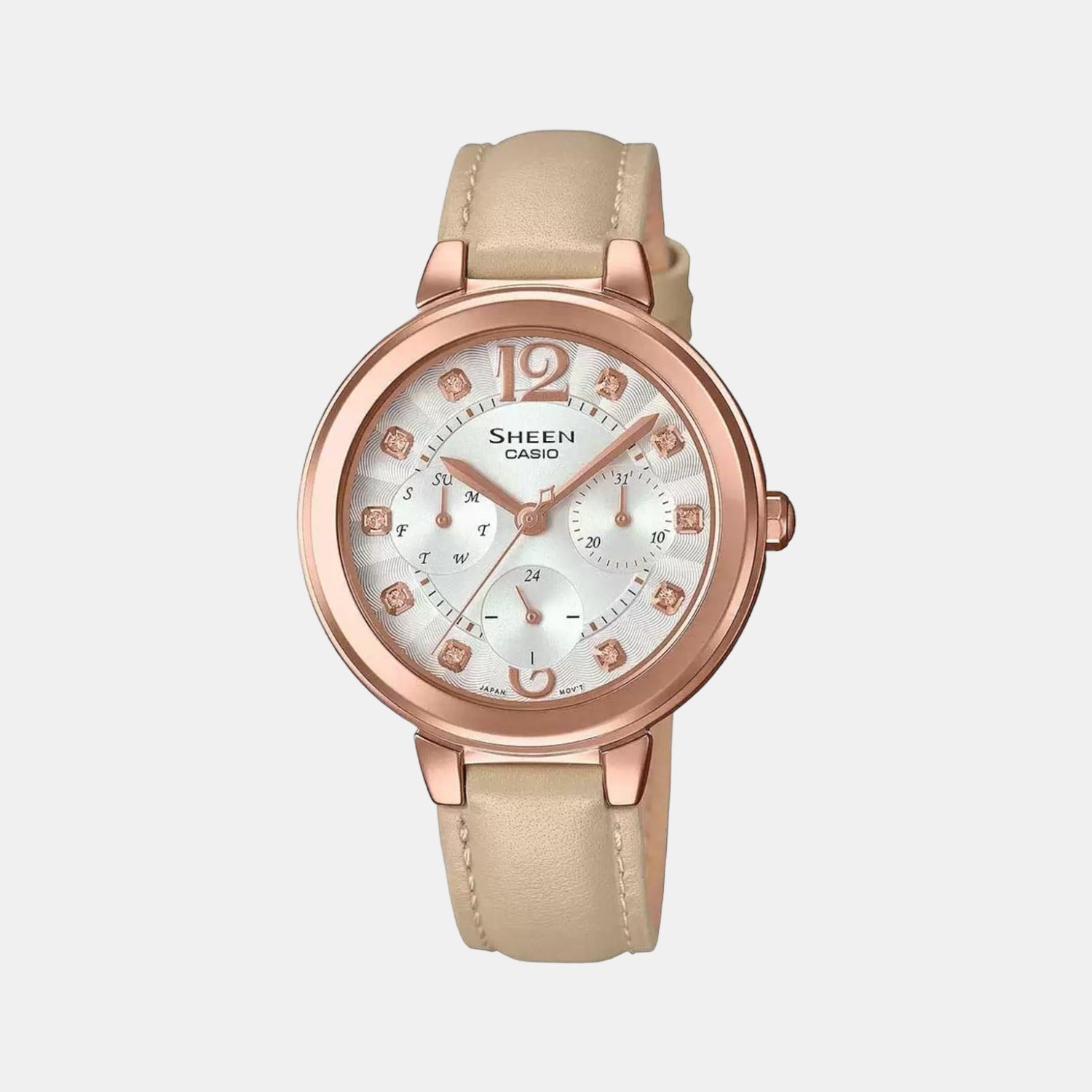 Sheen Female Chronograph Leather Watch SH217