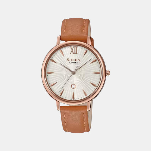 Sheen Female Analog Leather Watch SH223