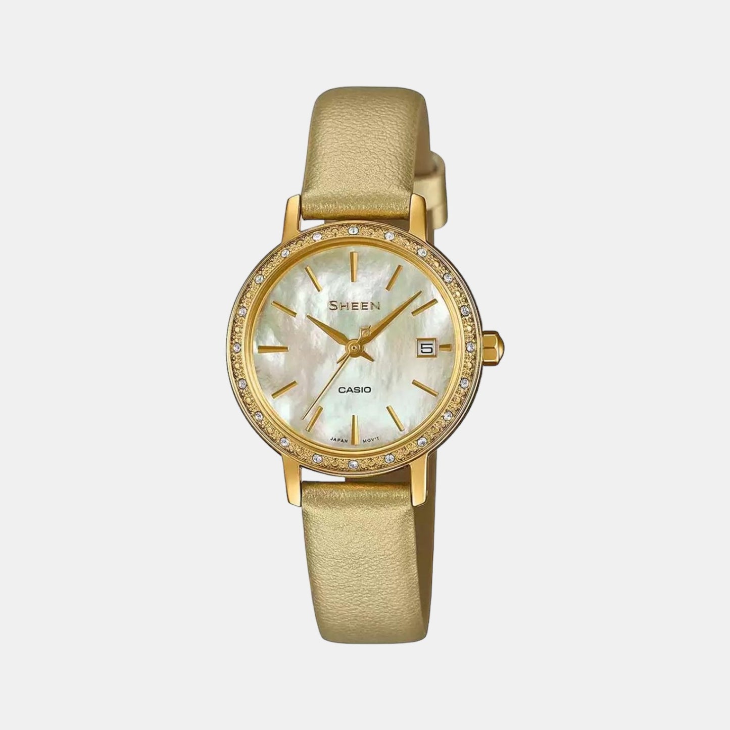 Sheen Female Analog Leather Watch SH224