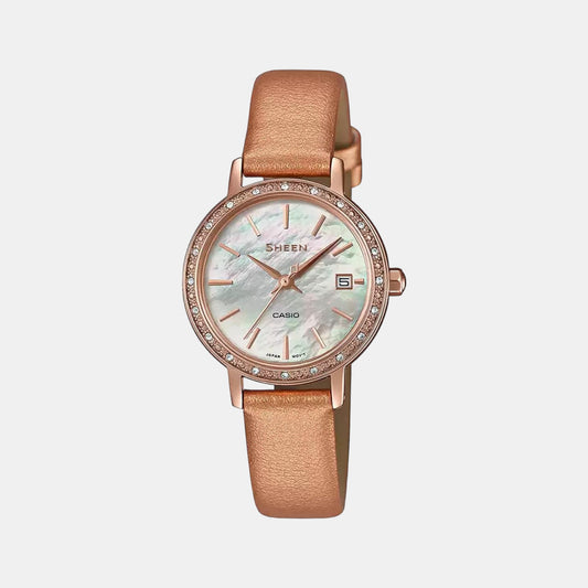 Sheen Female Analog Leather Watch SH226