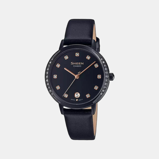 Sheen Female Analog Leather Watch SH236