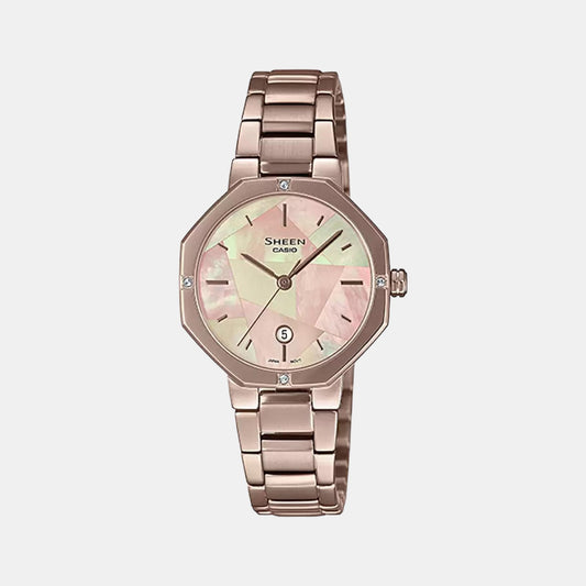 Sheen Female Analog Stainless Steel Watch SH258