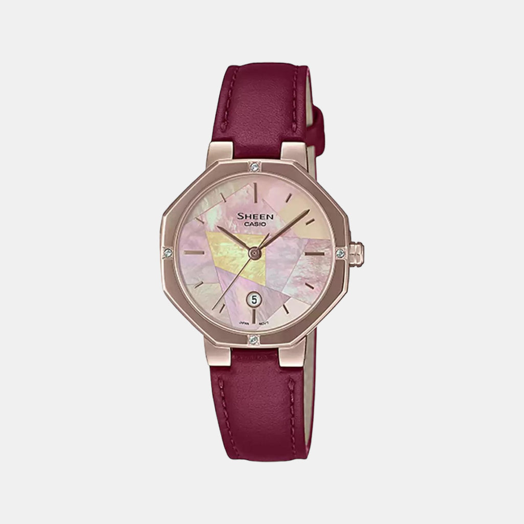 Sheen Female Analog Leather Watch SH260
