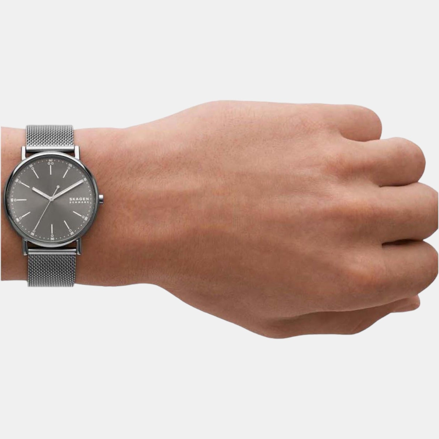 Skagen Male Grey Analog Stainless Steel Watch | Skagen – Just In Time