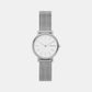 Female White Analog Stainless Steel Watch SKW2692
