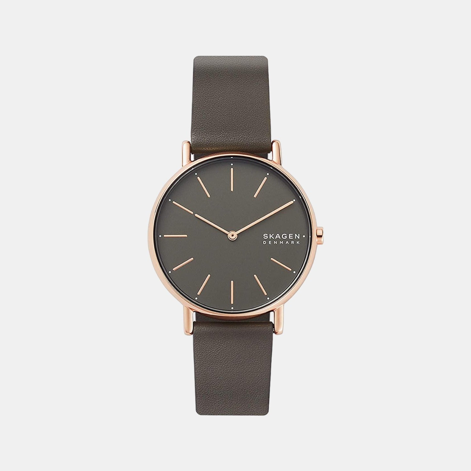 Skagen women's shop leather watch