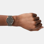 Skagen Leather Grey watch