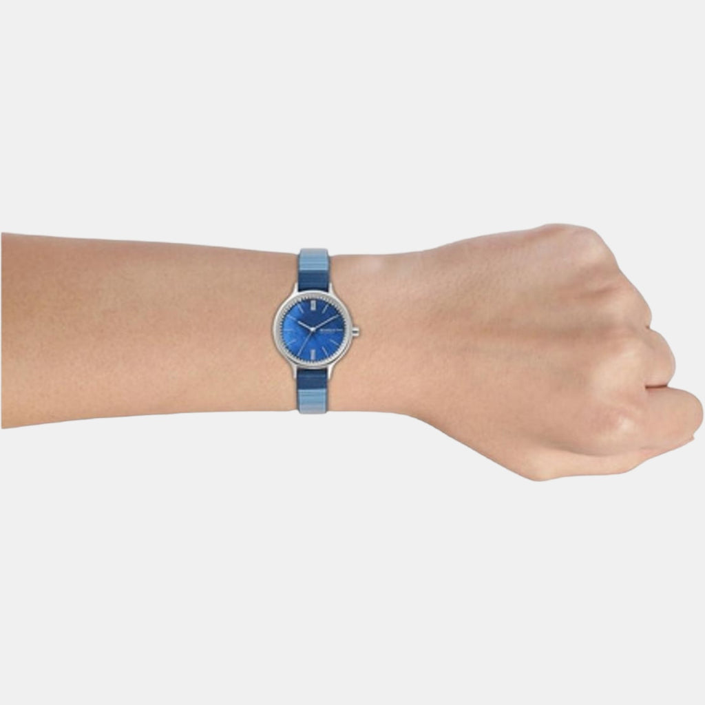 Skagen Leather Blue watch