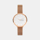 Female White Analog Stainless Steel Watch SKW3013
