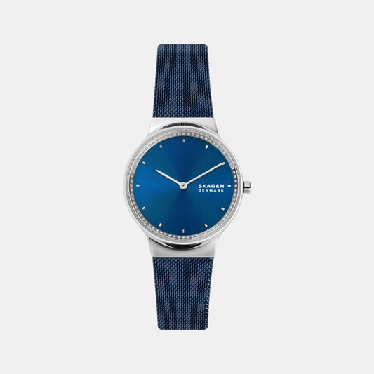 Female Blue Analog Stainless Steel Watch SKW3018
