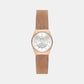 Female White Analog Stainless Steel Watch SKW3035