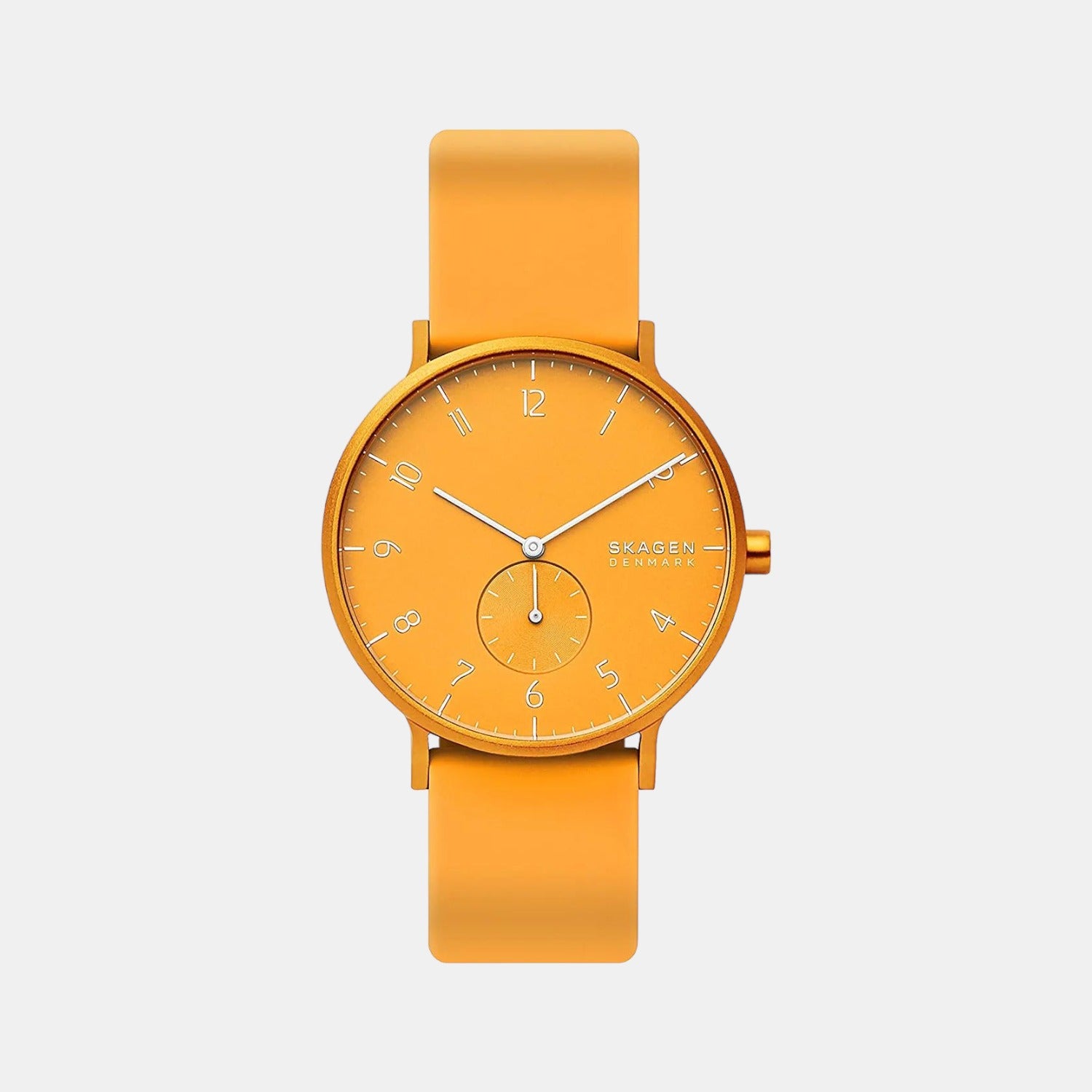 Skagen Unisex Yellow Analog Silicon Watch | Skagen – Just In Time