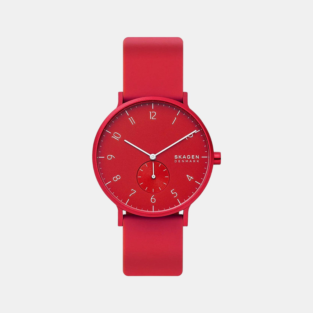 Skagen Round Red Analog watch