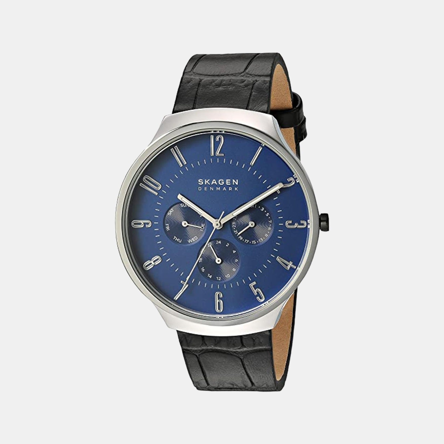 Skagen Round Blue Chronograph watch