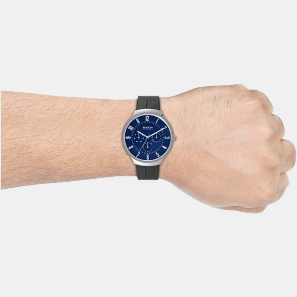 Skagen Leather Blue watch