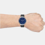 Skagen Leather Blue watch