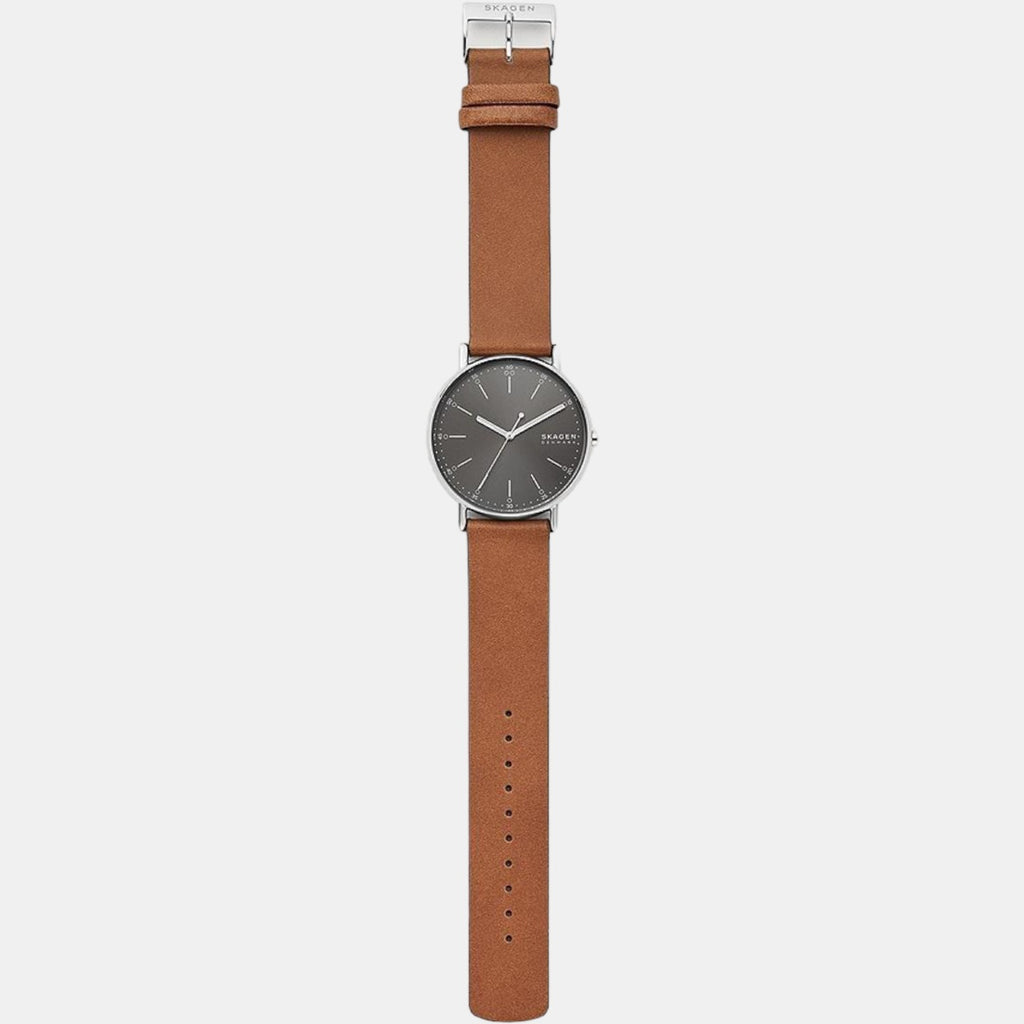 Skagen Leather Grey watch