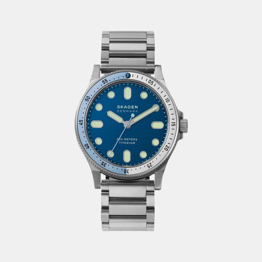 Male Blue Analog Titanium Watch SKW6717