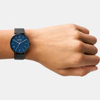 Skagen Leather Blue watch