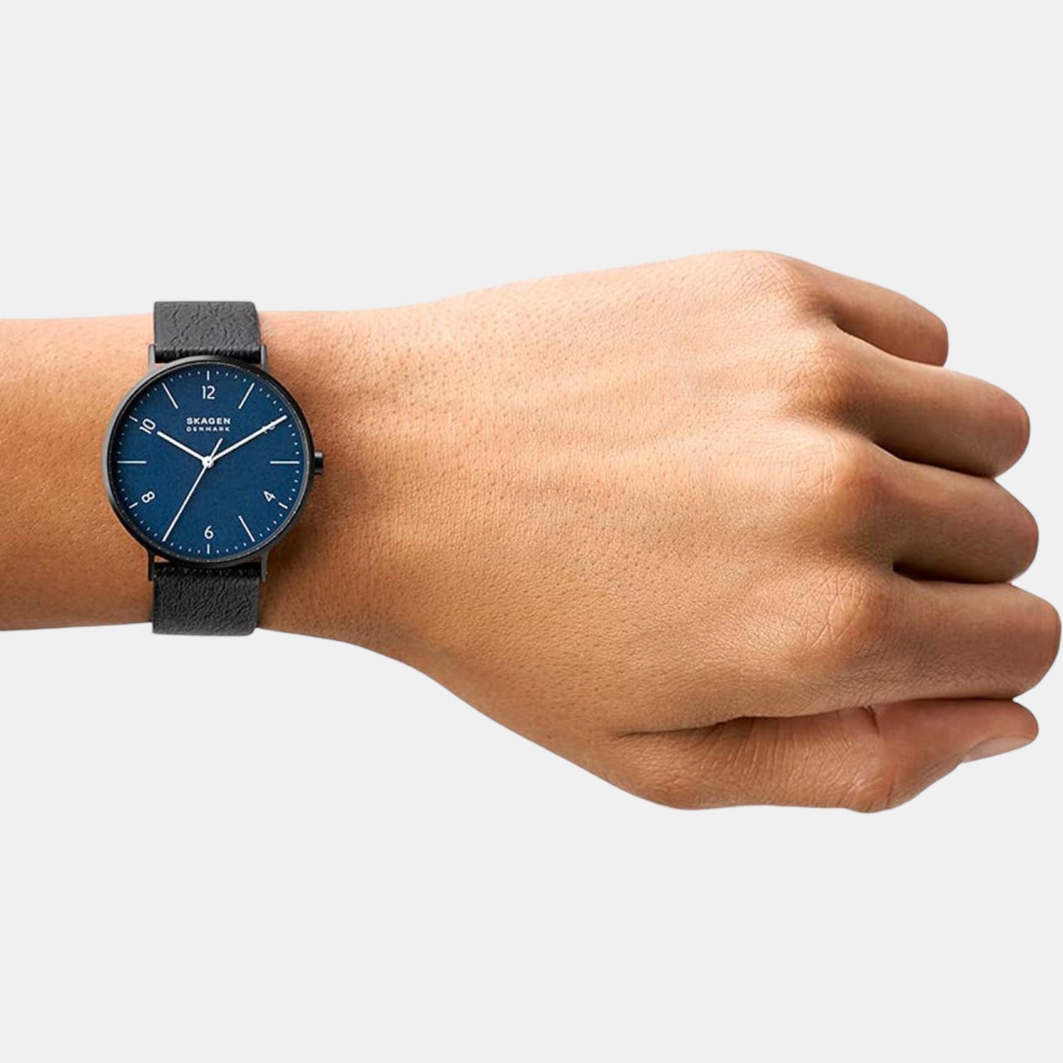 Skagen Leather Blue watch