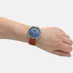 Skagen Leather Blue watch