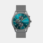 Skagen Round Blue Chronograph watch