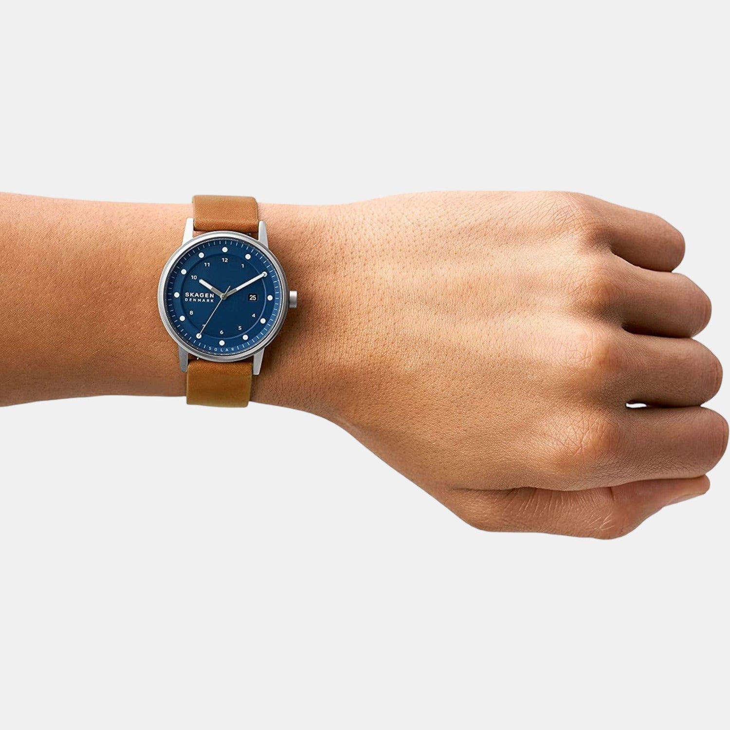 Skagen Leather Blue watch