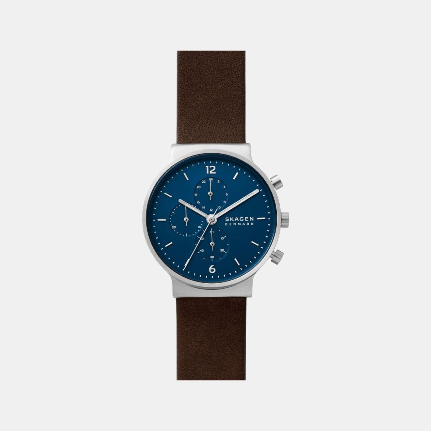 Skagen Round Blue Chronograph watch