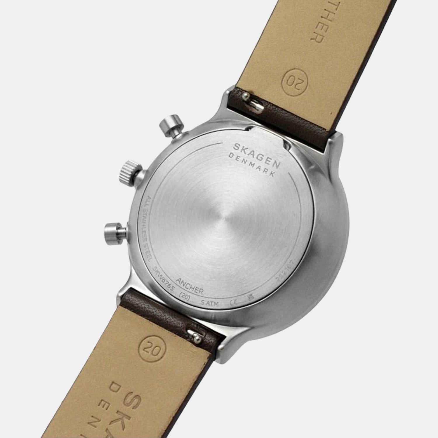 Skagen Male Blue Quartz Leather Chronograph Watch | Skagen – Just In Time