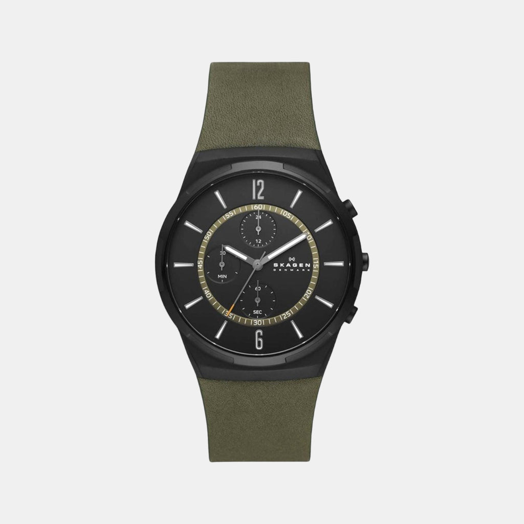 Skagen Round Black Chronograph watch