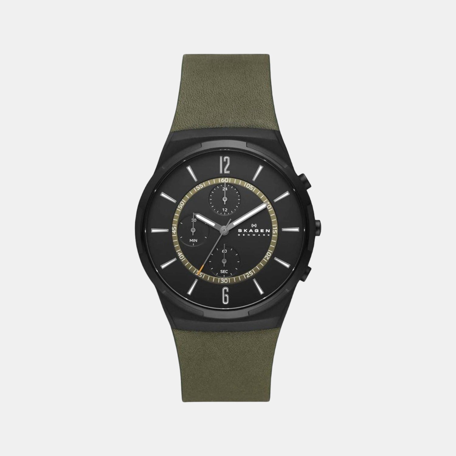 Skagen Round Black Chronograph watch