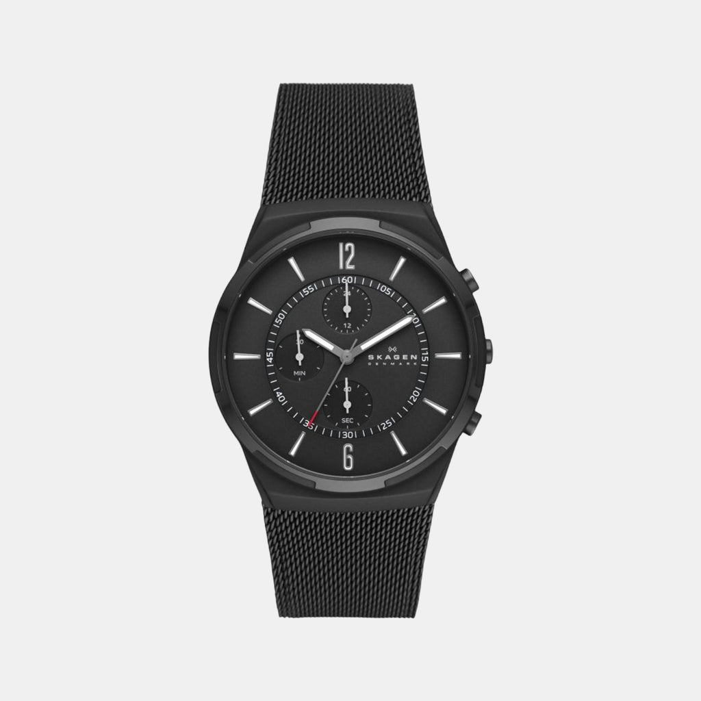 Skagen Round Black Chronograph watch