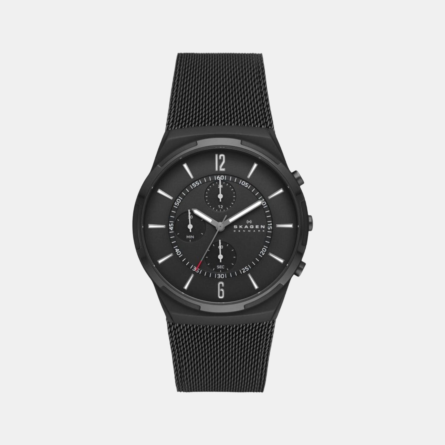 Skagen Round Black Chronograph watch