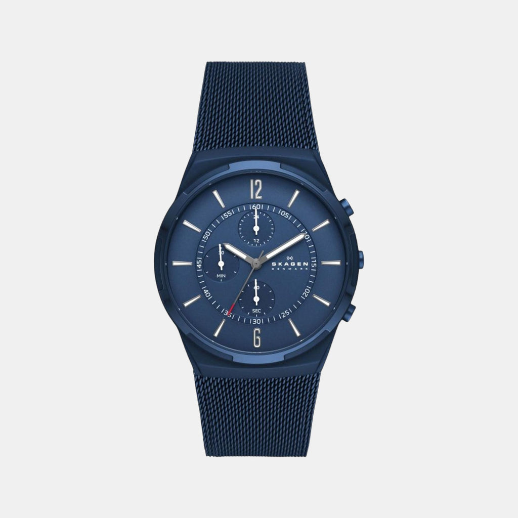Skagen Round Blue Chronograph watch