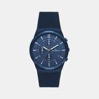 Skagen Round Blue Chronograph watch
