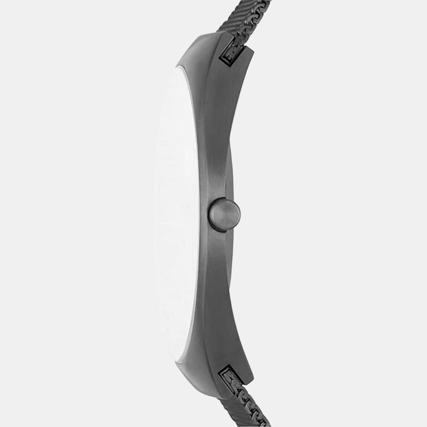 Grenen Ultra Slim Two-Hand Midnight Stainless Steel Mesh Watch
