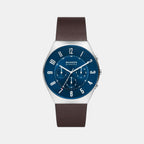 Skagen Round Blue Chronograph watch