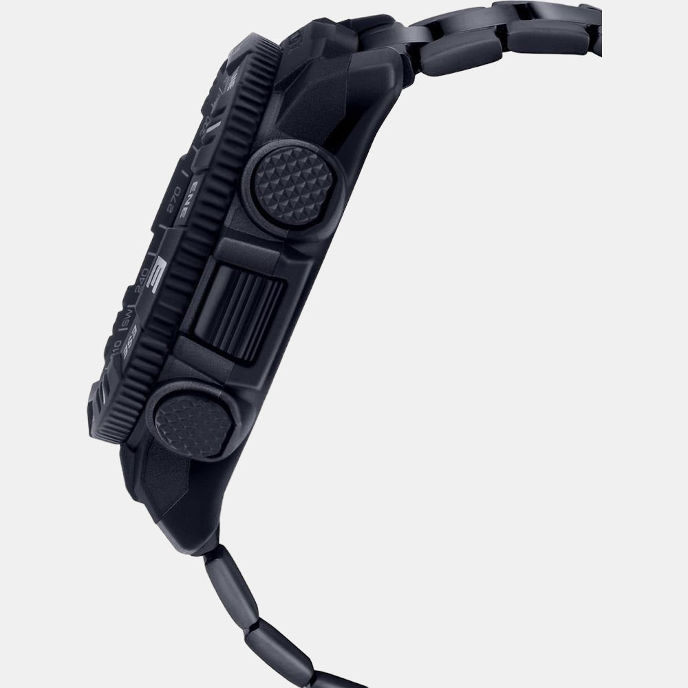 Casio Men Round Black watch