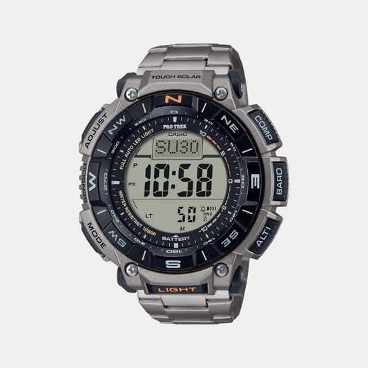 Protrek Male Digital Stainless Steel Watch SL111